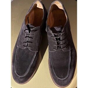 BECKETT SIMONON Men's Anders Split Toe Water-Repellant Brown Suede Derbies 11.5